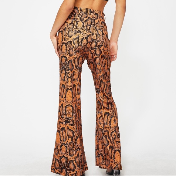 DOLLSKILL | High Rise Snake Flare Pants | Small - Picture 2 of 4